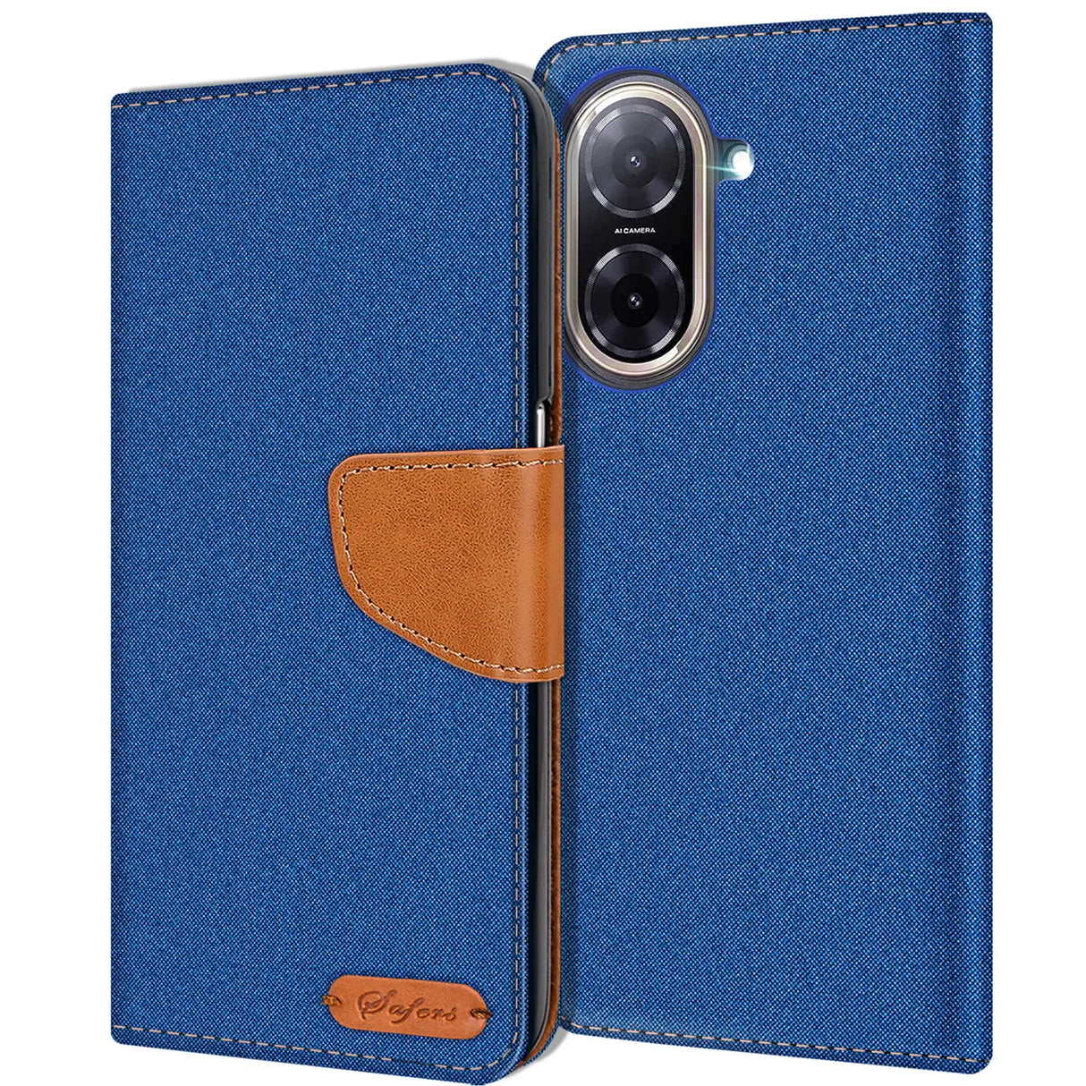 Xiaomi Redmi A5 Klapphülle im Jeanslook mit Karten- und Geldfach