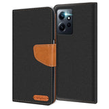 Xiaomi Redmi Note 12 4G Klapphülle im Jeanslook mit Karten- und Geldfach