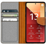 Xiaomi Redmi Note 13 Pro 4G Klapphülle im Jeanslook mit Karten- und Geldfach