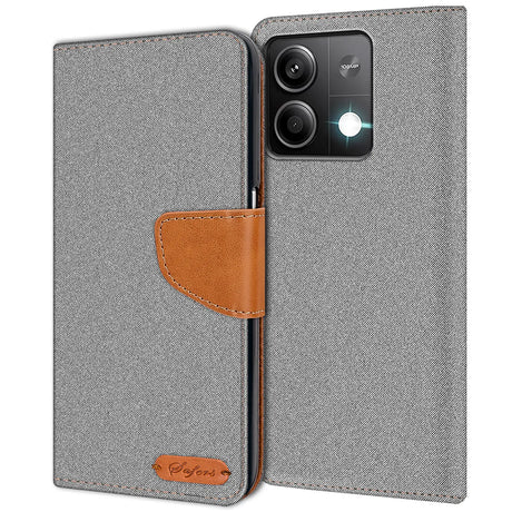 Xiaomi Redmi Note 13 Pro 5G Klapphülle im Jeanslook mit Karten- und Geldfach