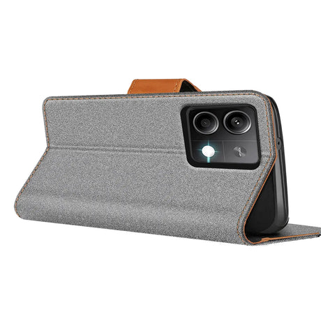 Xiaomi Redmi Note 13 Pro 5G Klapphülle im Jeanslook mit Karten- und Geldfach