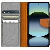 Xiaomi Redmi Note 14 (4G) Klapphülle im Jeanslook mit Karten- und Geldfach