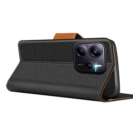 Xiaomi Redmi Note 14 (4G) Klapphülle im Jeanslook mit Karten- und Geldfach