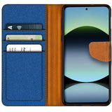 Xiaomi Redmi Note 14 5G Klapphülle im Jeanslook mit Karten- und Geldfach