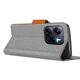 Xiaomi Redmi Note 14 5G Klapphülle im Jeanslook mit Karten- und Geldfach