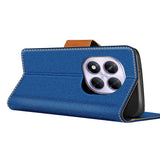 Xiaomi Redmi Note 14 Pro 4G Klapphülle im Jeanslook mit Karten- und Geldfach