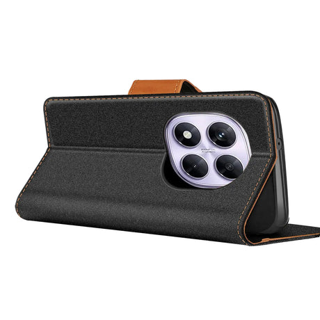 Xiaomi Redmi Note 14 Pro+ 5G Klapphülle im Jeanslook mit Karten- und Geldfach