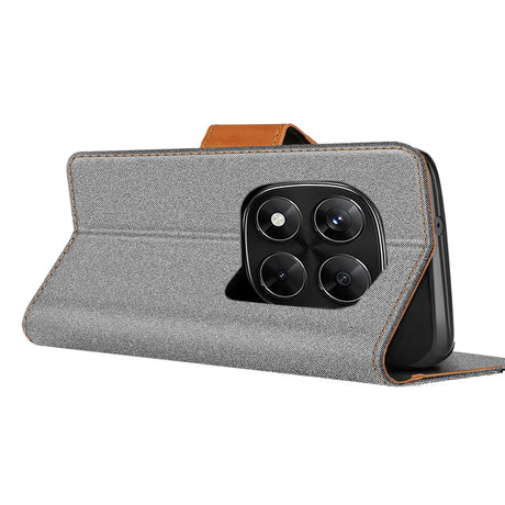 Xiaomi Redmi Note 15 Pro 4G Klapphülle im Jeanslook mit Karten- und Geldfach