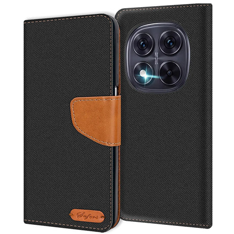 Xiaomi Redmi Note 15 Pro 4G Klapphülle im Jeanslook mit Karten- und Geldfach