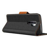 Xiaomi Redmi Note 8 Pro Klapphülle im Jeanslook mit Karten- und Geldfach