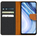 Xiaomi Redmi Note 9 Pro / 9S Klapphülle im Jeanslook mit Karten- und Geldfach
