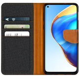 Xiaomi Redmi Note 9 Klapphülle im Jeanslook mit Karten- und Geldfach