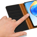 Xiaomi Redmi Note 9 Klapphülle im Jeanslook mit Karten- und Geldfach