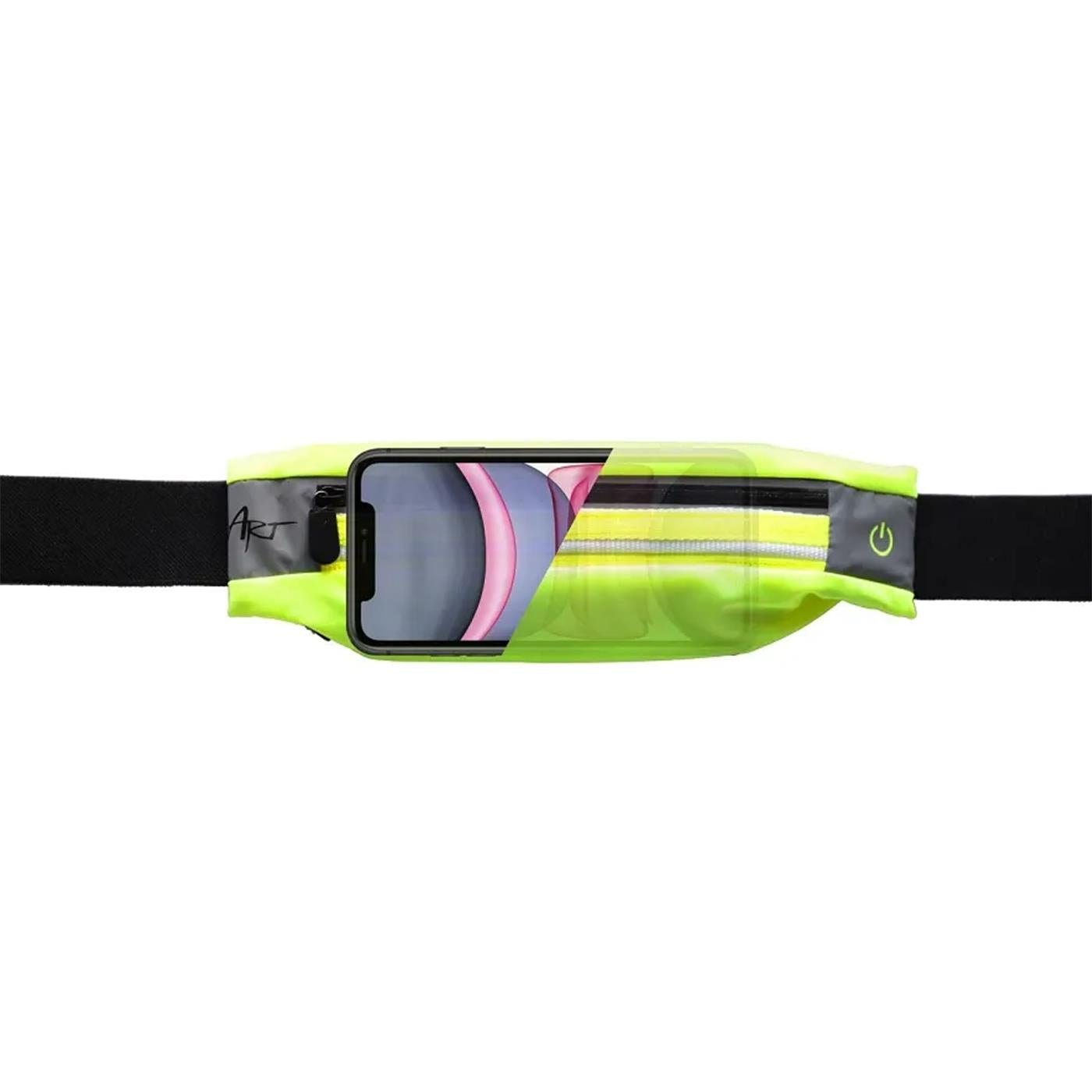 Lauf Hüftgürtel mit LED – Handyfach & Reflektor
