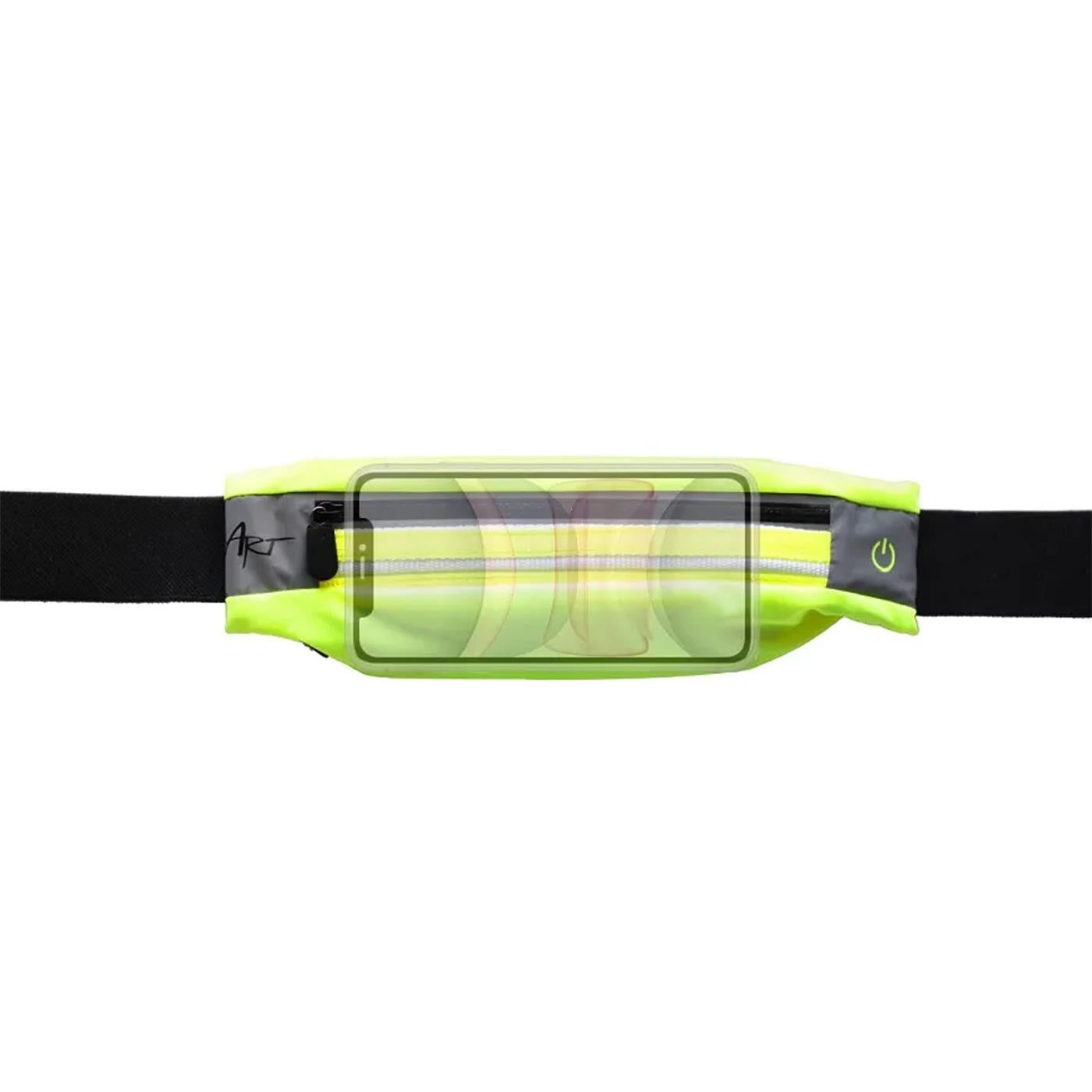 Lauf Hüftgürtel mit LED – Handyfach & Reflektor
