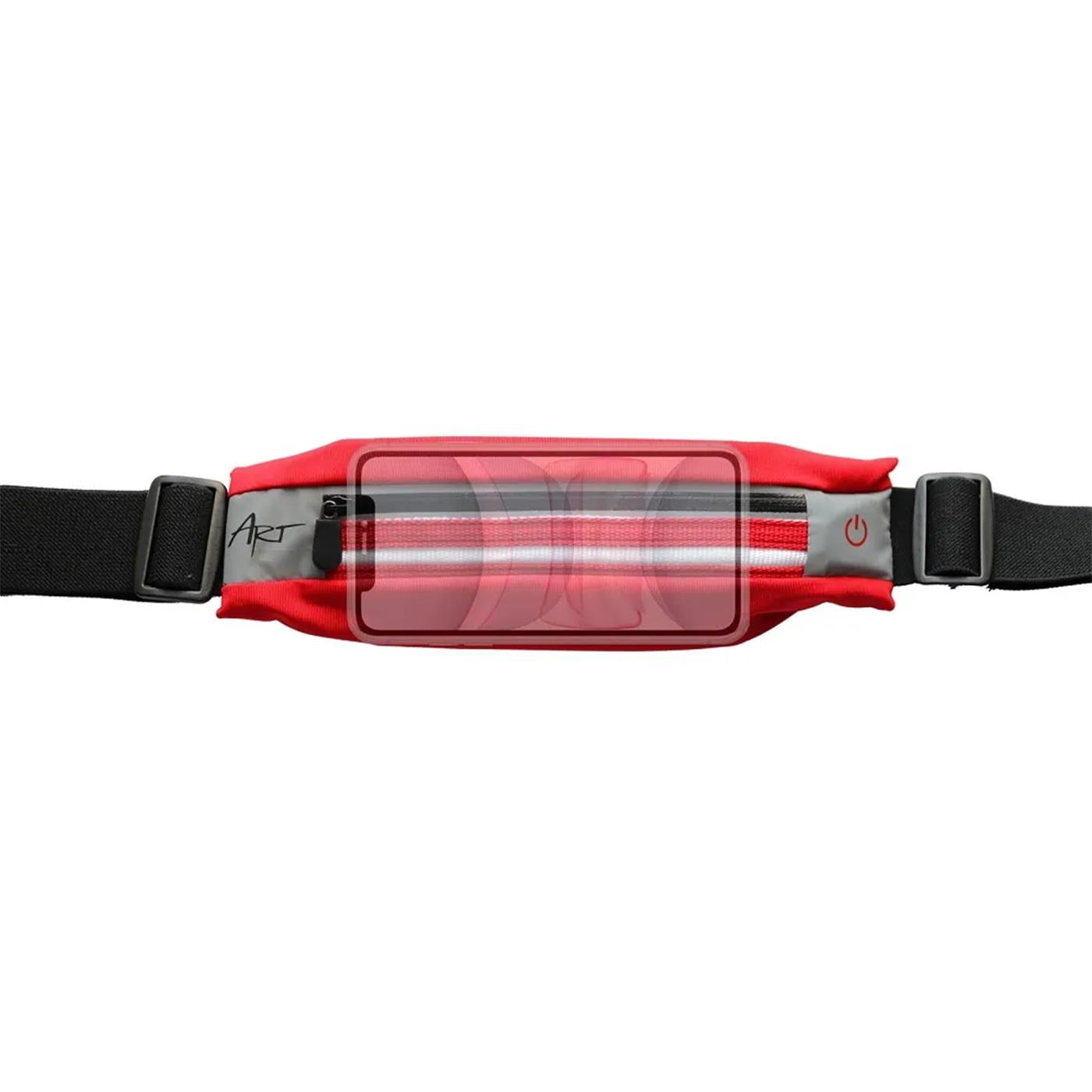 Lauf Hüftgürtel mit LED – Handyfach & Reflektor