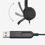 PC Headset USB – Stereo mit Mikrofon Rauschunterdrückung
