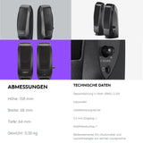 PC-Lautsprecher LOGITECH S120, 3.5mm, Stereo 2.0