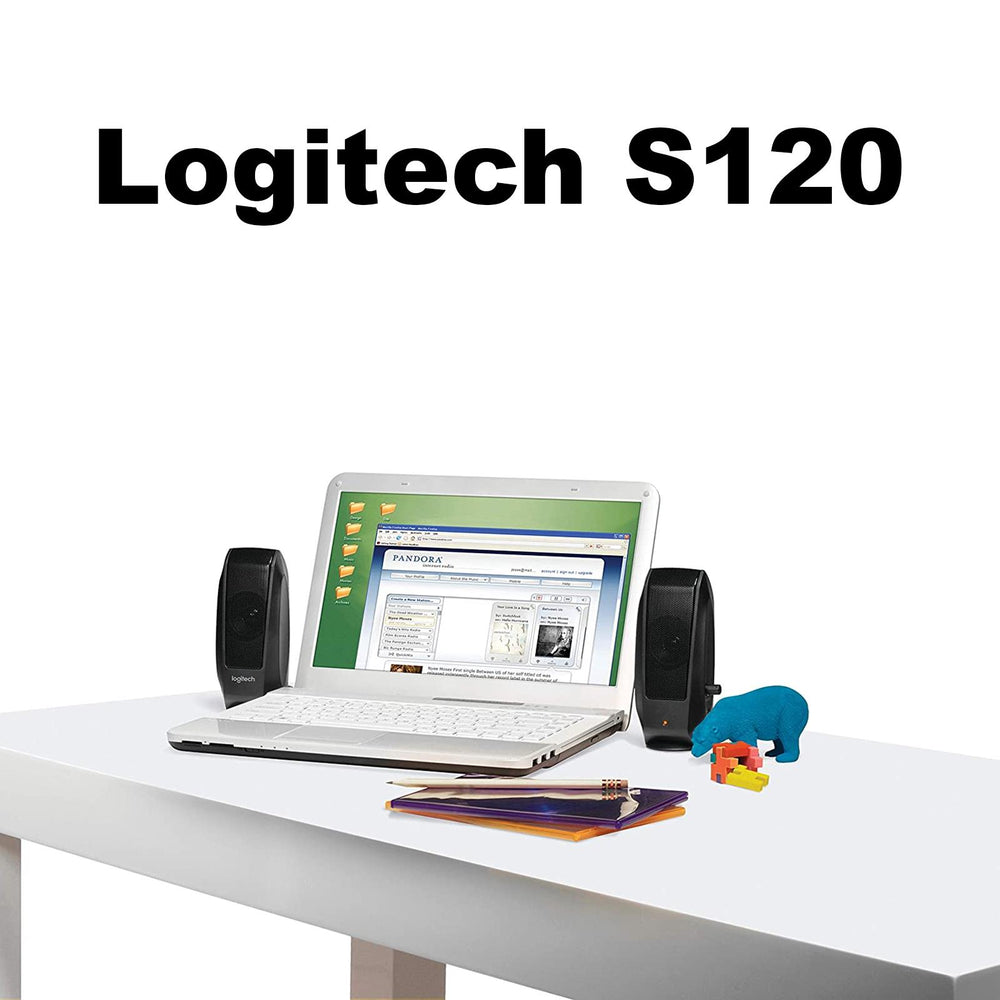 PC-Lautsprecher LOGITECH S120, 3.5mm, Stereo 2.0