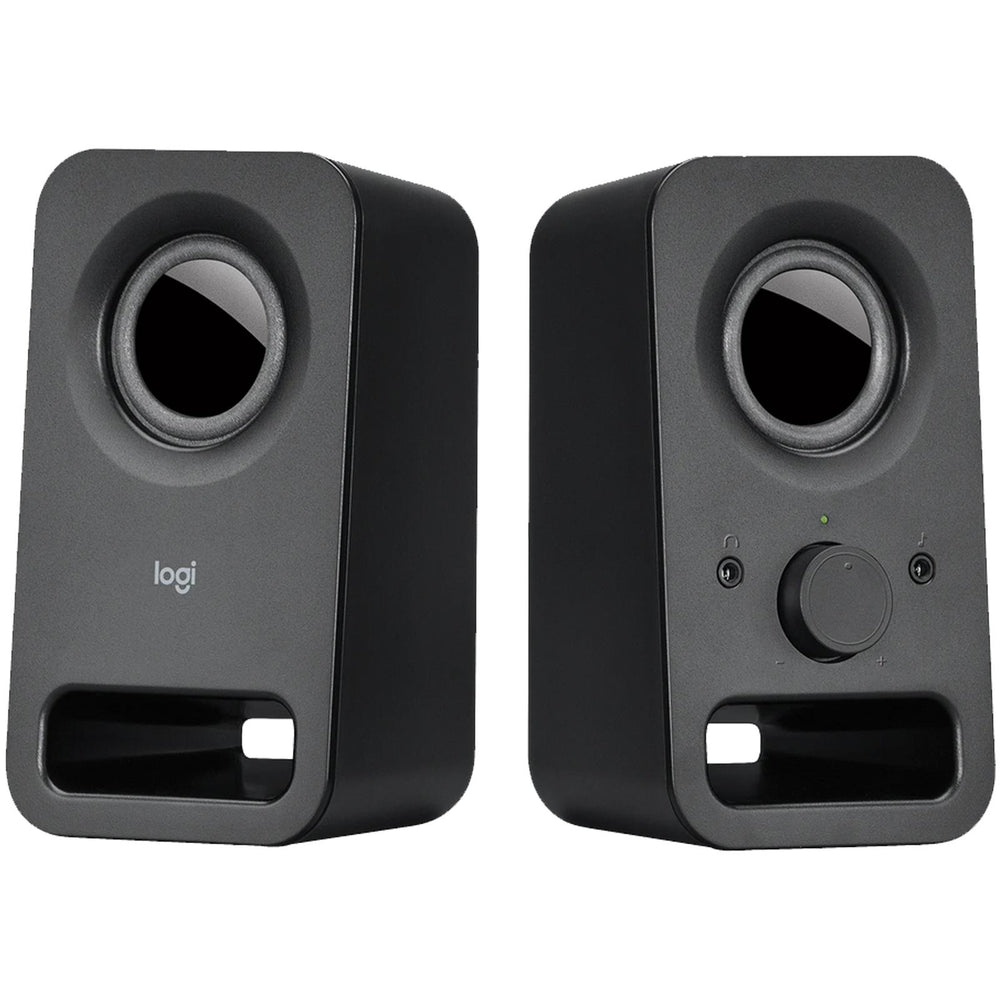 Logitech Z150 kompakte 2.0 PC-Lautsprecher mit 3,5-mm-Audioeingang und Kopfhöreranschluss