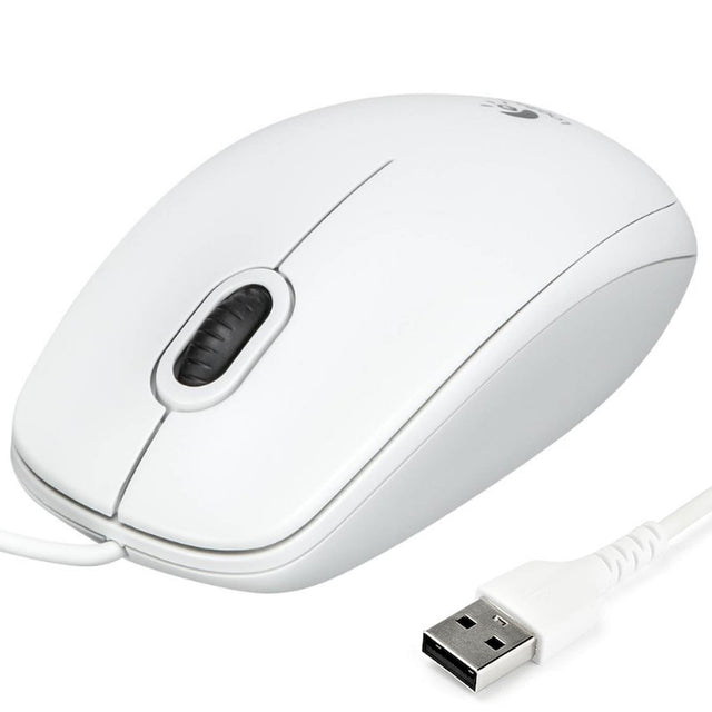 Logitech B100 kabelgebundene Maus mit ergonomischem Design und USB-Anschluss