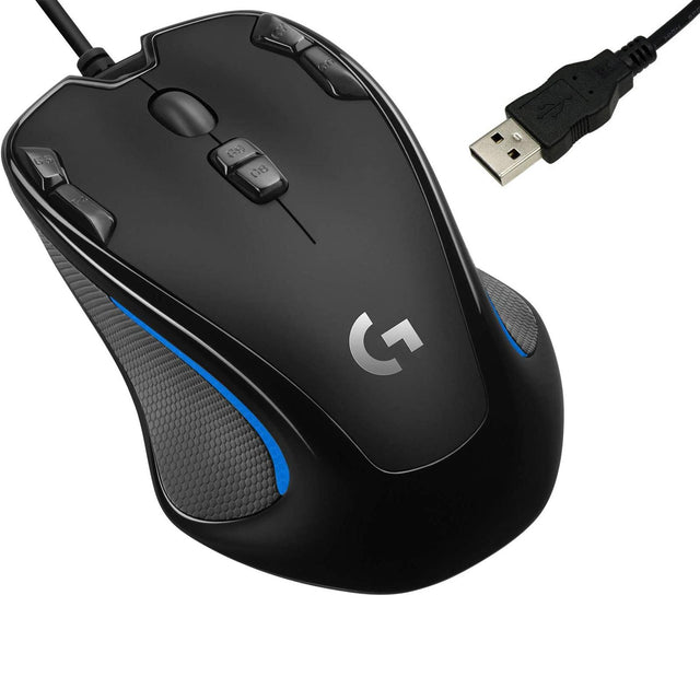 Logitech G300S kabelgebundene Gaming-Maus mit 9 programmierbaren Tasten und RGB Beleuchtung