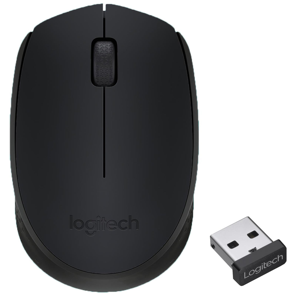 Logitech M171 Wireless Maus mit USB-Nano-Empfänger und ergonomischem Design