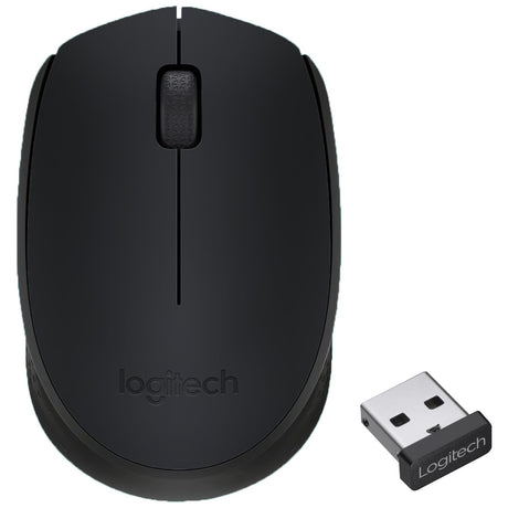 Logitech M171 Wireless Maus mit USB-Nano-Empfänger und ergonomischem Design