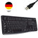 Logitech K120 kabelgebundene Tastatur mit deutschem QWERTZ-Layout und USB-Anschluss