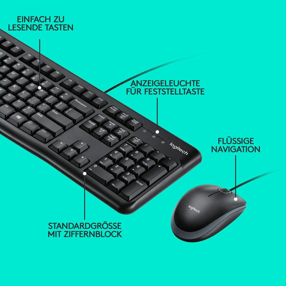 PC-Tast./Maus Set LOGITECH MK120 - Schwarz