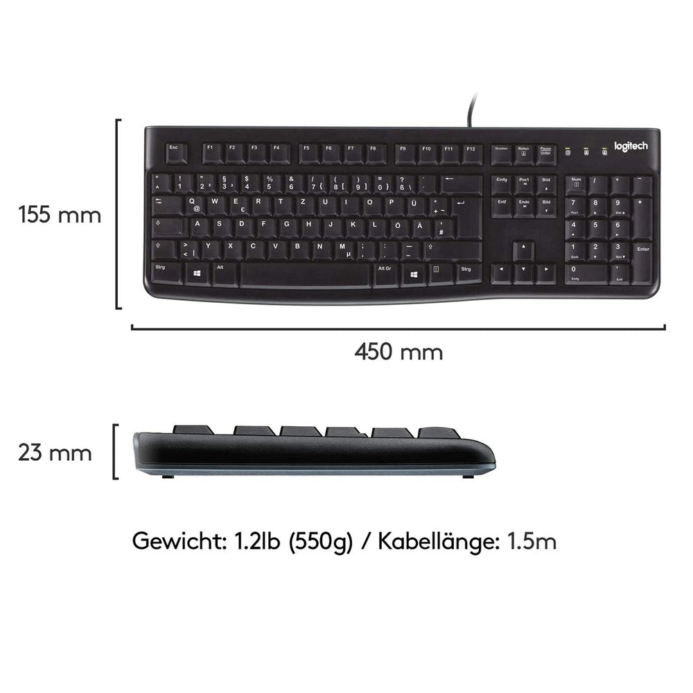 PC-Tast./Maus Set LOGITECH MK120 - Schwarz