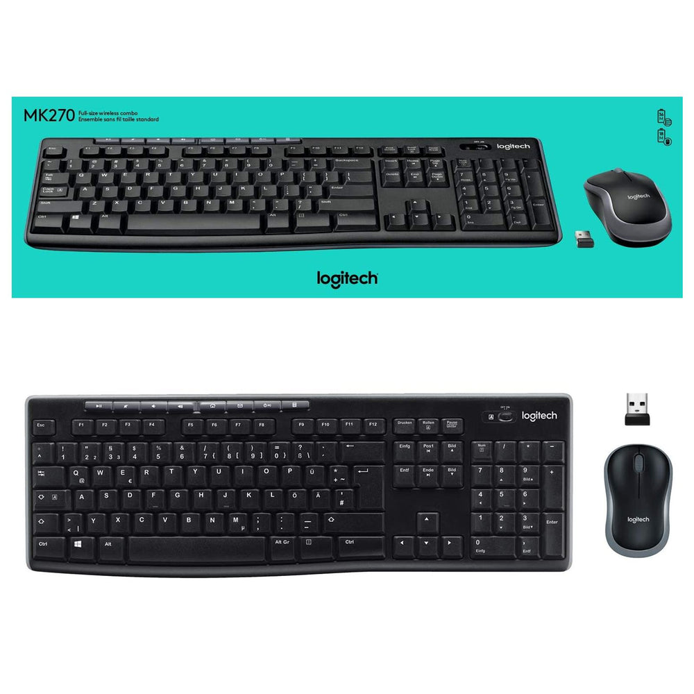 PC-Tast./Maus Set LOGITECH MK270 - Schwarz