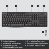 PC-Tast./Maus Set LOGITECH MK295 - Schwarz