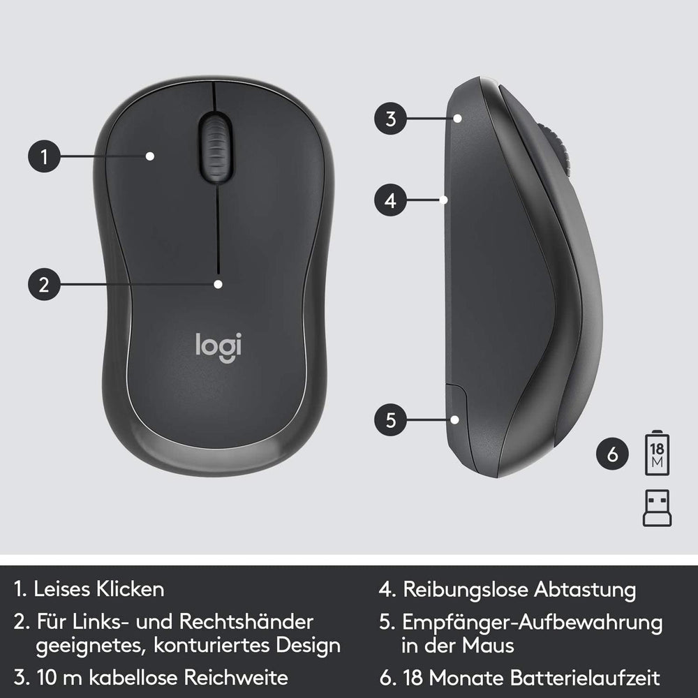 PC-Tast./Maus Set LOGITECH MK295 - Schwarz