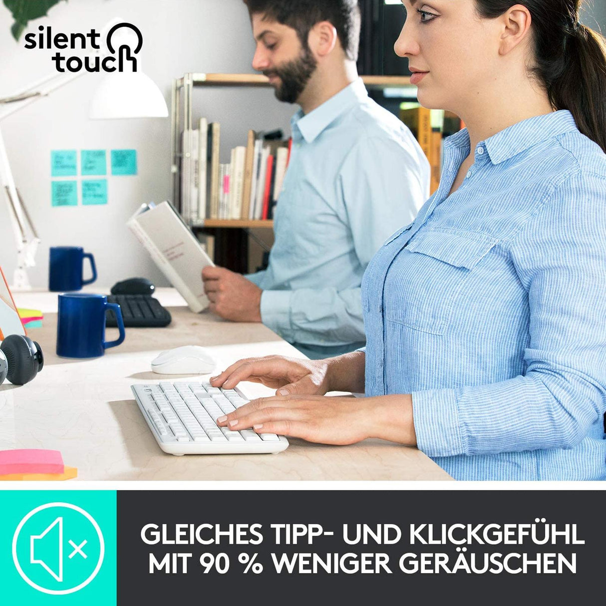 PC-Tast./Maus Set LOGITECH MK295 - Weiss