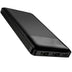 Hoco J72 Easy Travel Powerbank, 10.000mAh, schwarz, mit Dual-USB-Ausgängen und LED-Ladezustandsanzeige.