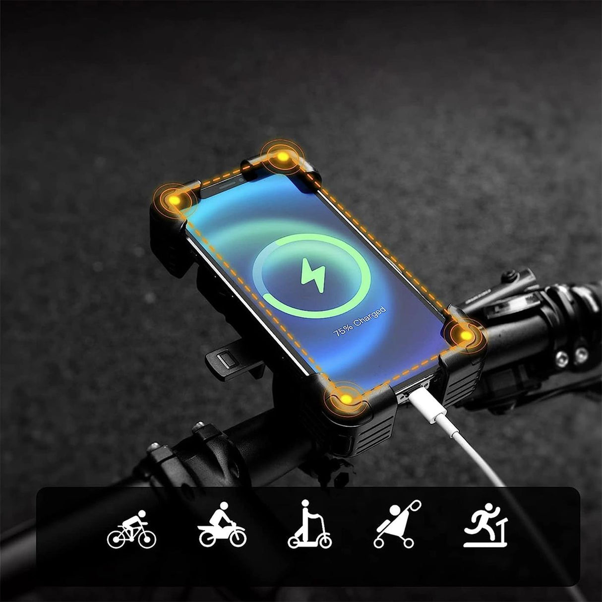 Handyhalterung Universal – Motorrad, Fahrrad, Roller