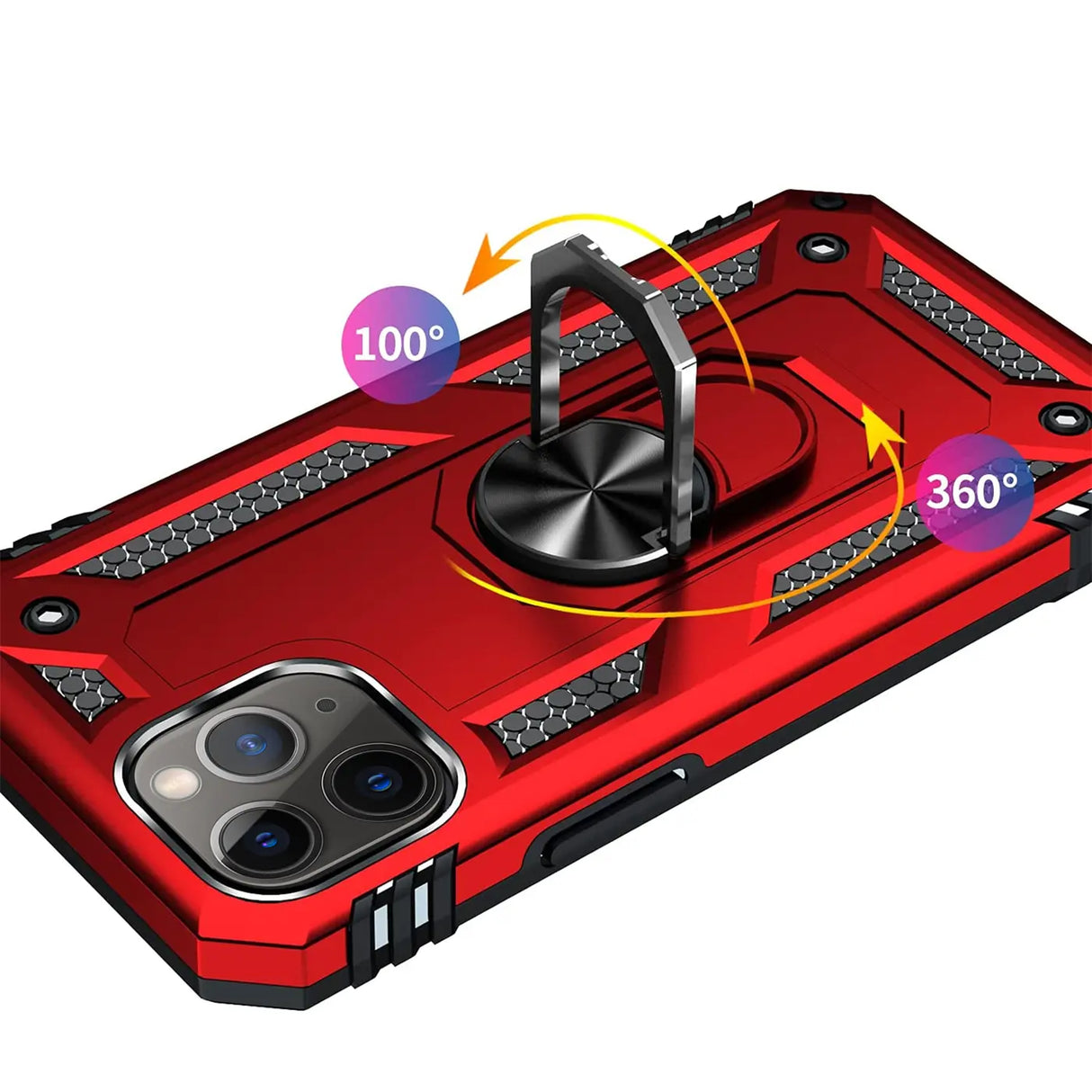 Härte getestete, stoßdämpfende Handyhülle für iPhone 11 Pro Max in Rot