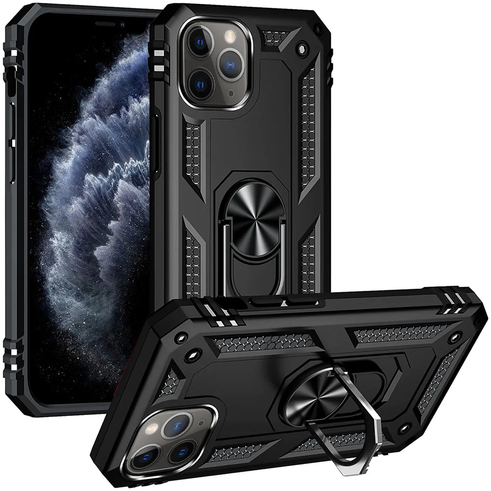Härte getestete, stoßdämpfende Handyhülle für iPhone 11 Pro Max in Schwarz