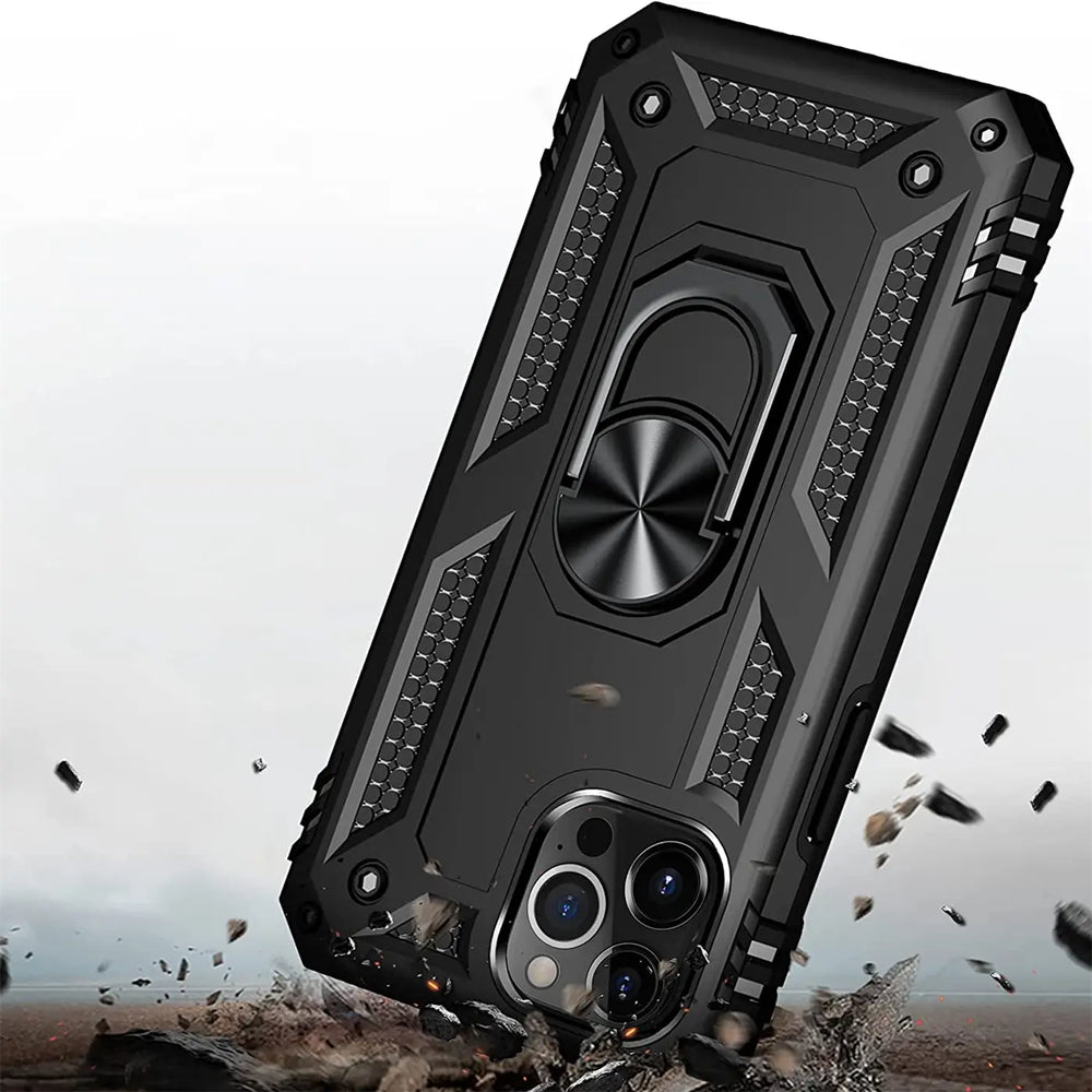 Härte getestete, stoßdämpfende Handyhülle für iPhone 11 Pro Max in Schwarz