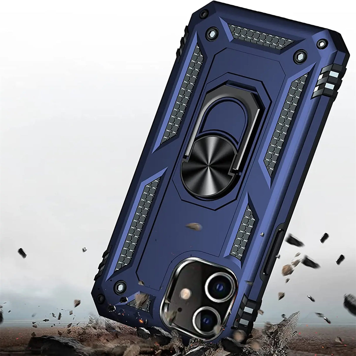 Härte getestete, stoßdämpfende Handyhülle für iPhone 12 Mini in Blau