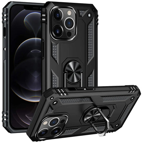 Härte getestete, stoßdämpfende Handyhülle für iPhone 12 Pro Max in Schwarz