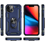 Härte getestete, stoßdämpfende Handyhülle für iPhone 13 in Blau