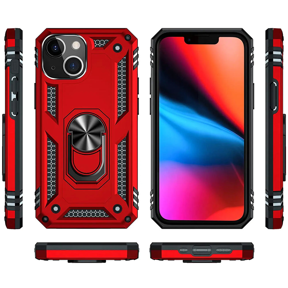 Härte getestete, stoßdämpfende Handyhülle für iPhone 13 Mini in Rot