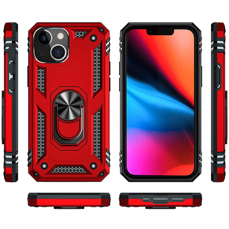 Härte getestete, stoßdämpfende Handyhülle für iPhone 13 in Rot