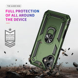 Härte getestete, stoßdämpfende Handyhülle für iPhone 16 Plus in Grün