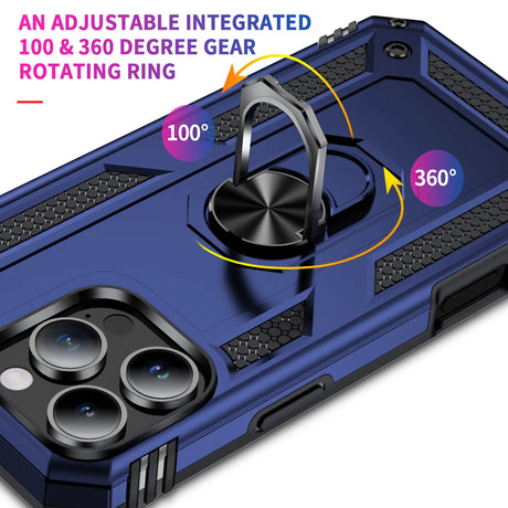 Härte getestete, stoßdämpfende Handyhülle für iPhone 16 Pro Max in Blau