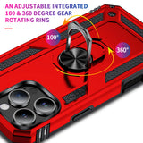 Härte getestete, stoßdämpfende Handyhülle für iPhone 16 Pro Max in Rot