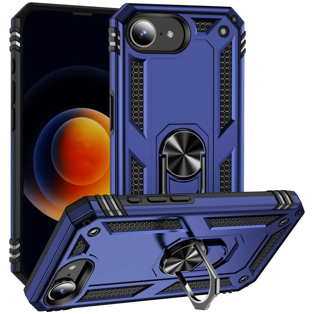 Härte getestete, stoßdämpfende Handyhülle für Apple iPhone 16e in Blau