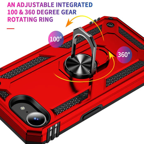 Härte getestete, stoßdämpfende Handyhülle für Apple iPhone 16e in Rot